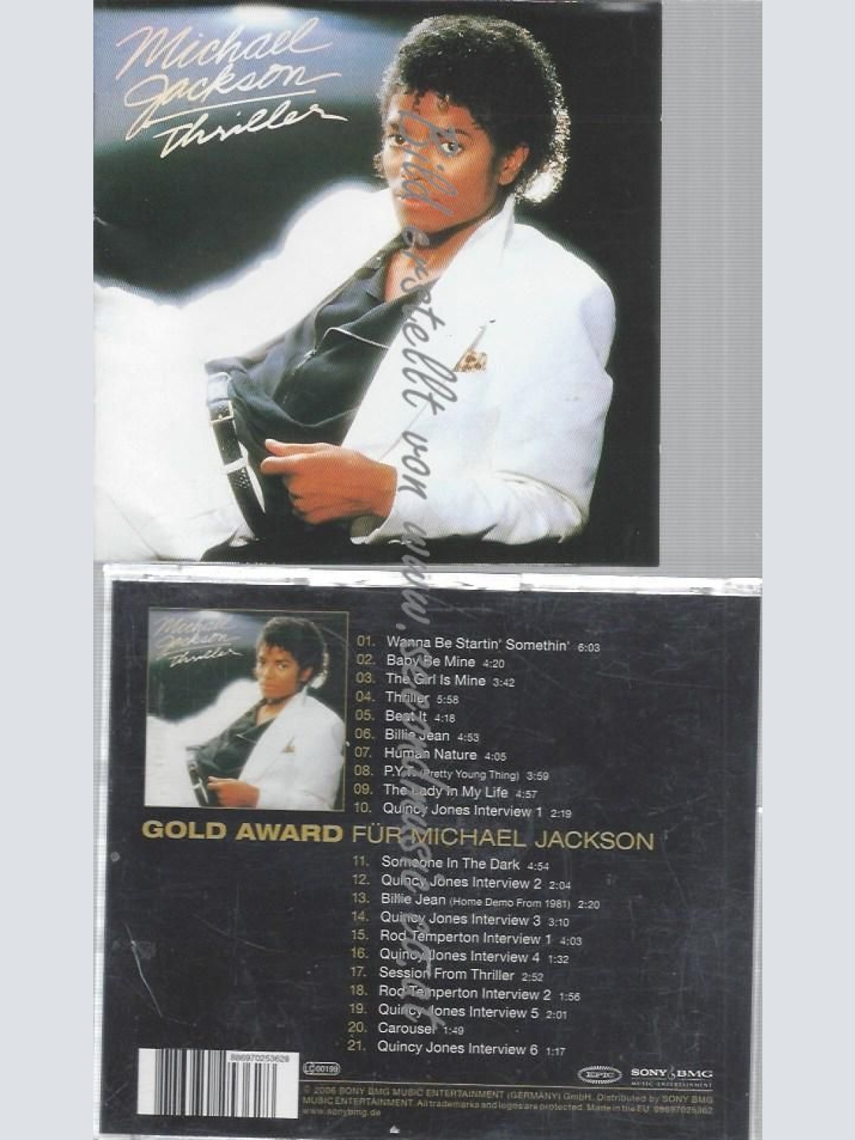 CD--MICHAEL JACKSON--GOLD AWARD: THRILLER | SPECIAL EDITION