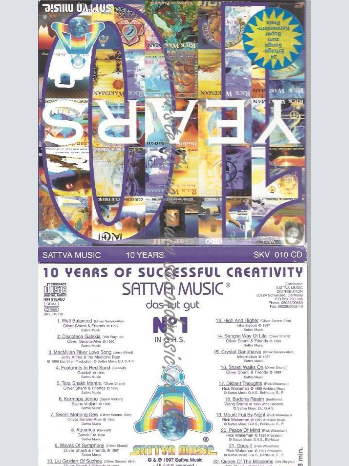 CD--RICK WAKEMAN UND GANDALF-- 10YEARS // SATTVA