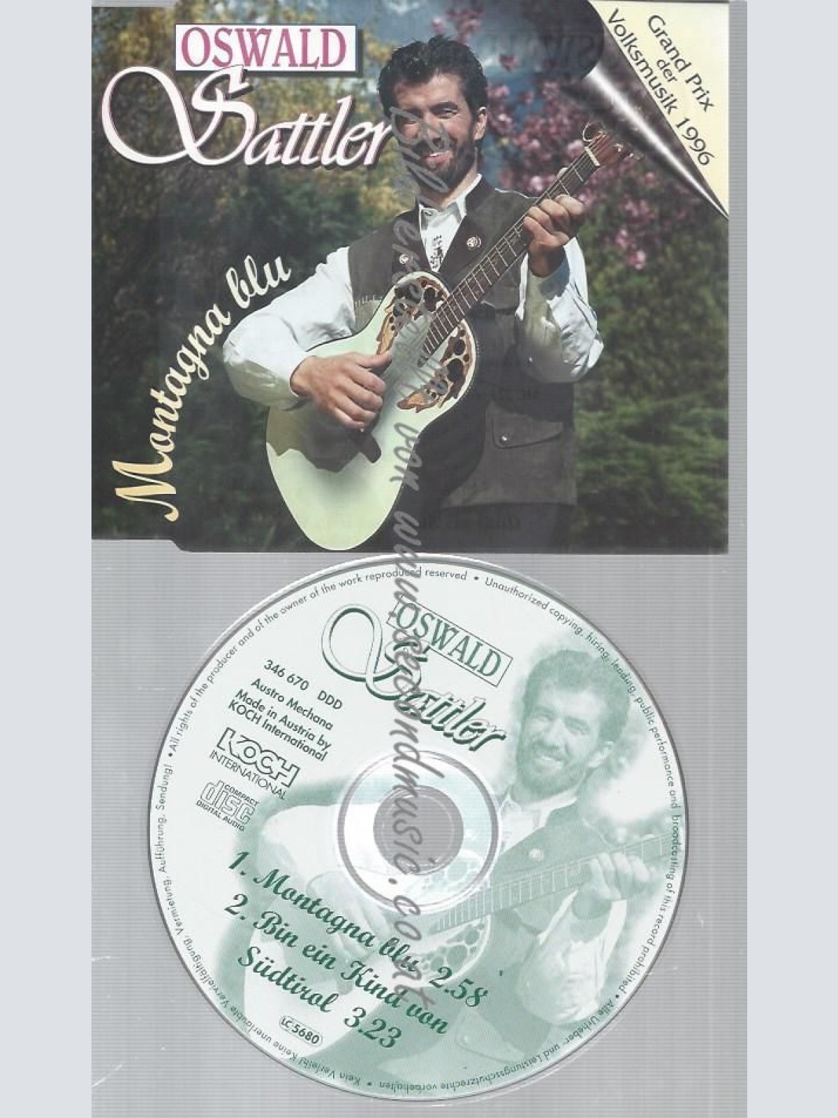 CD--SATTLER,OSWALD--MONTAGNA BLU