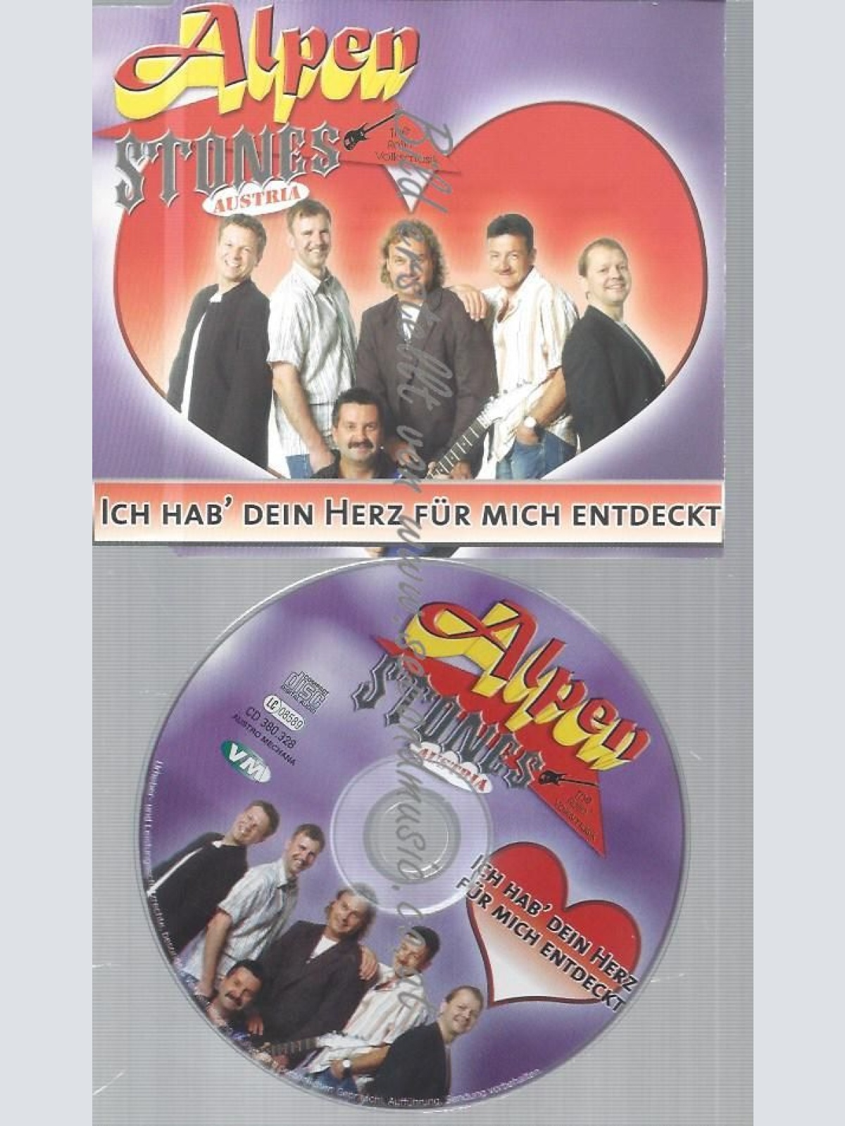CD--ALPEN STONES--ICH HAB DEIN HERZ FÜR MICH ENDTECKT