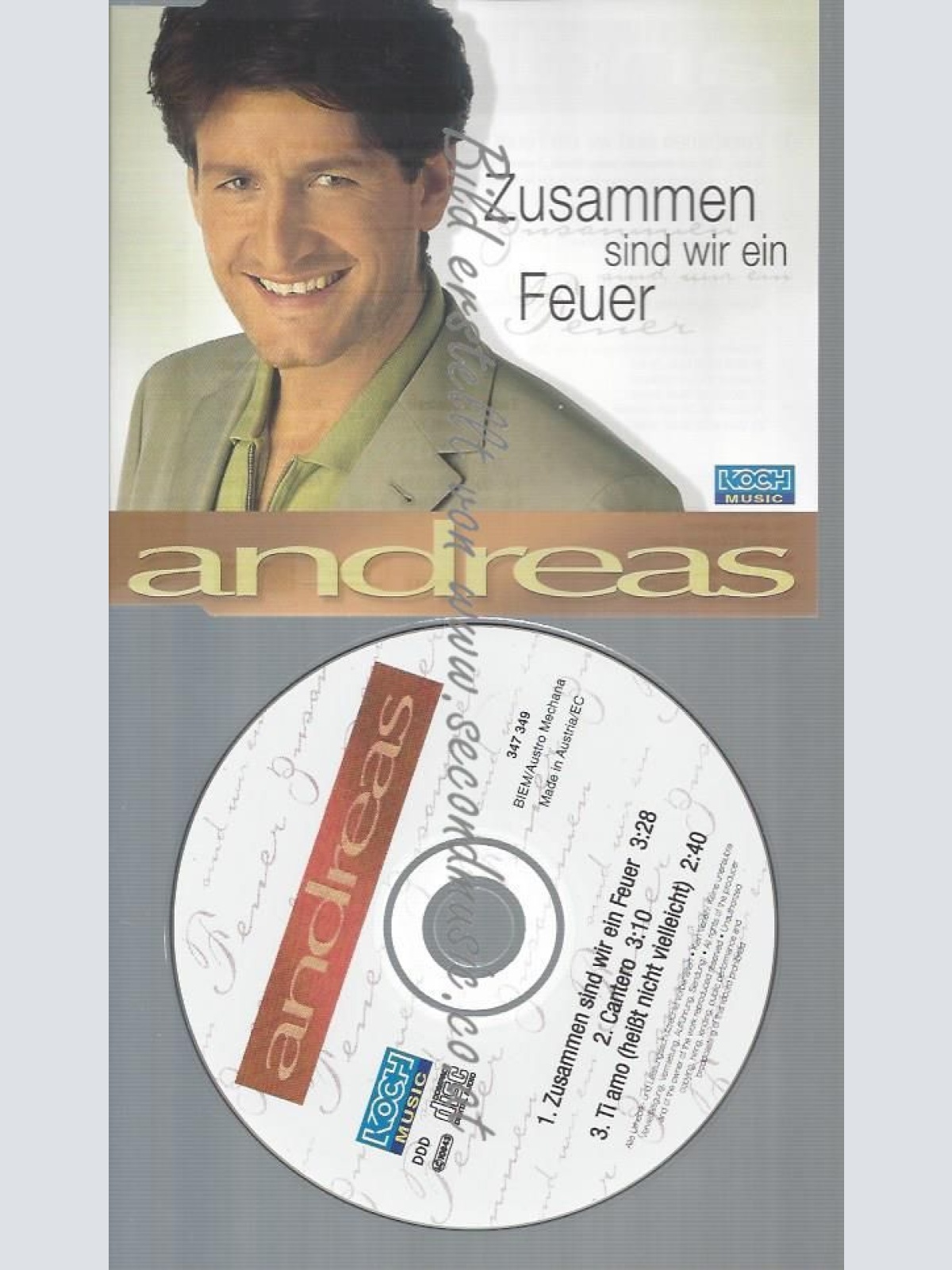 CD--ANDREAS--ZUSAMMEN SIND WIR EIN FEUER