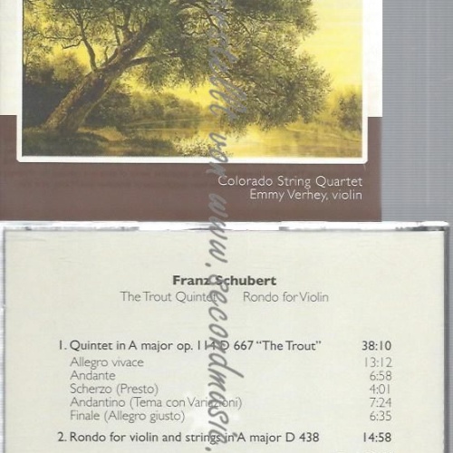 CD--THE TROUT QUINTET/ EMMY VERHEY UND FRANZ SCHUBERT--RONFO FOR VIOLIN