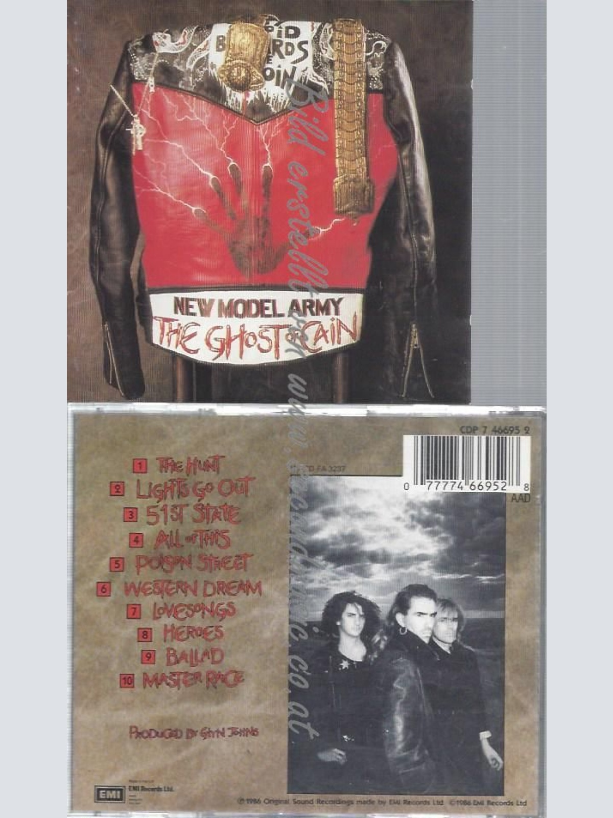 CD--NEW MODEL ARMY--THE GHOST OF CAIN