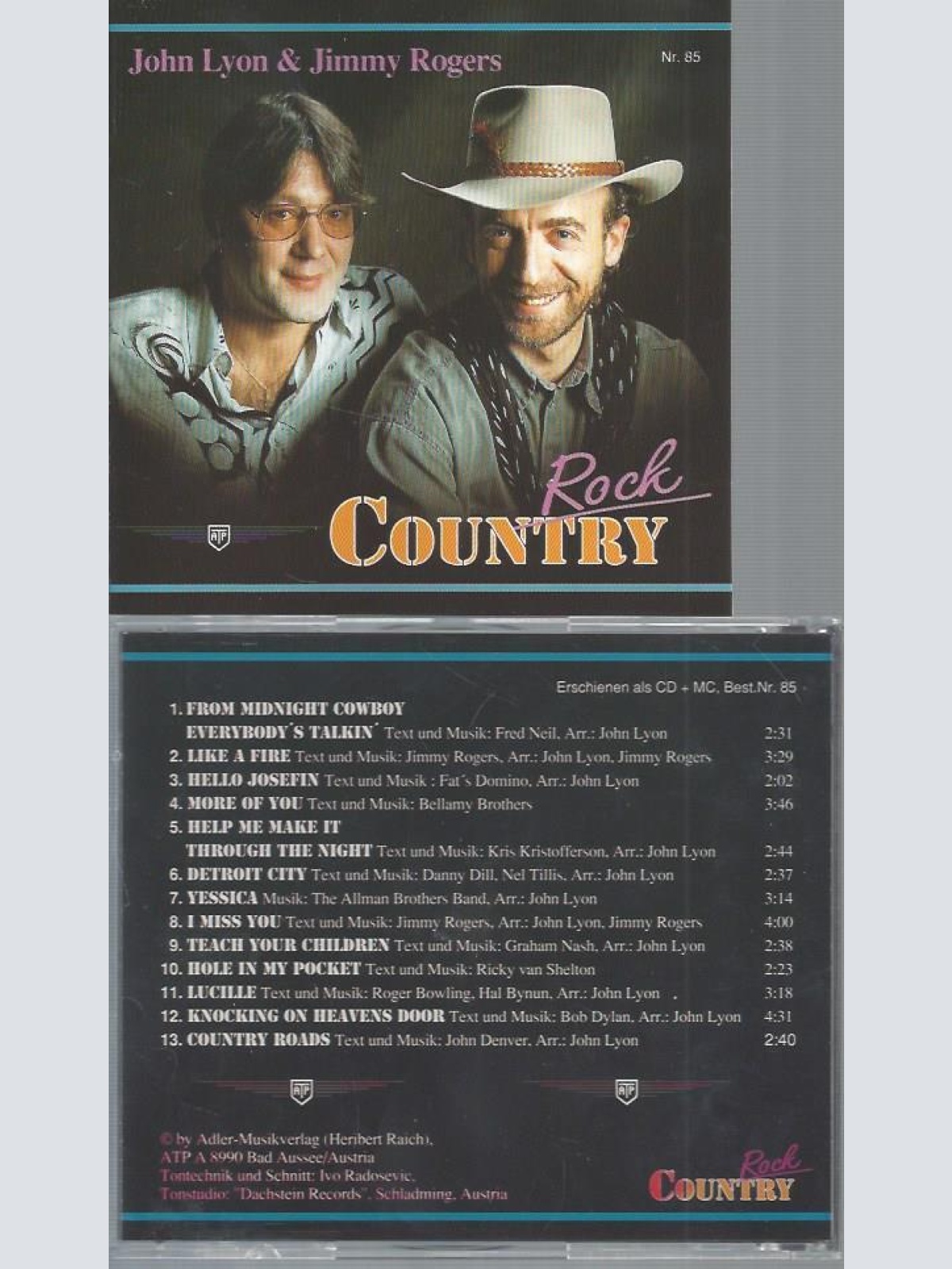 CD--JOHN LYON & JIMMY ROGERS ROCK COUNTRY