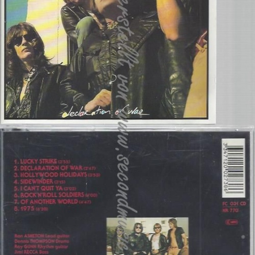 CD--NEW ORDER--DECLARATION OF WAR