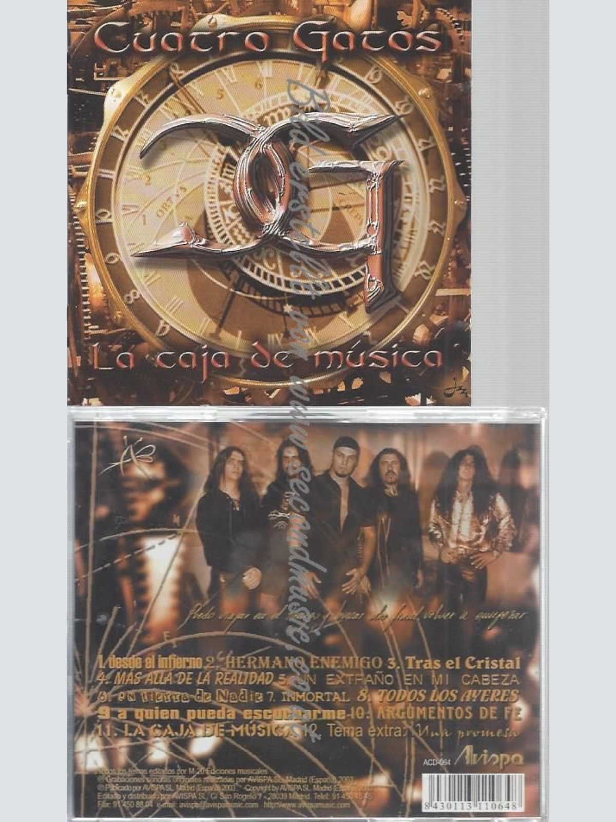 CD--CUATRO GATOS--LA CAJA DE MUSICA