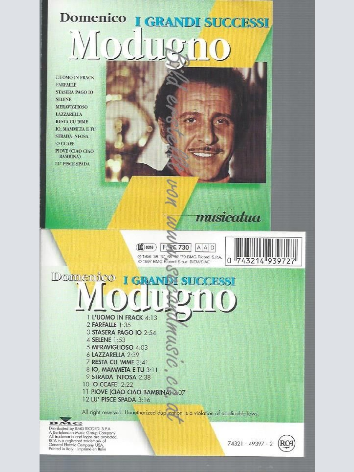 CD--DOMENICO MODUGNO--SUCCESSI
