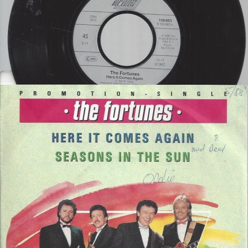 7"-THE FORTUNES HERE IT COMES AGAIN  + INFO SHEET