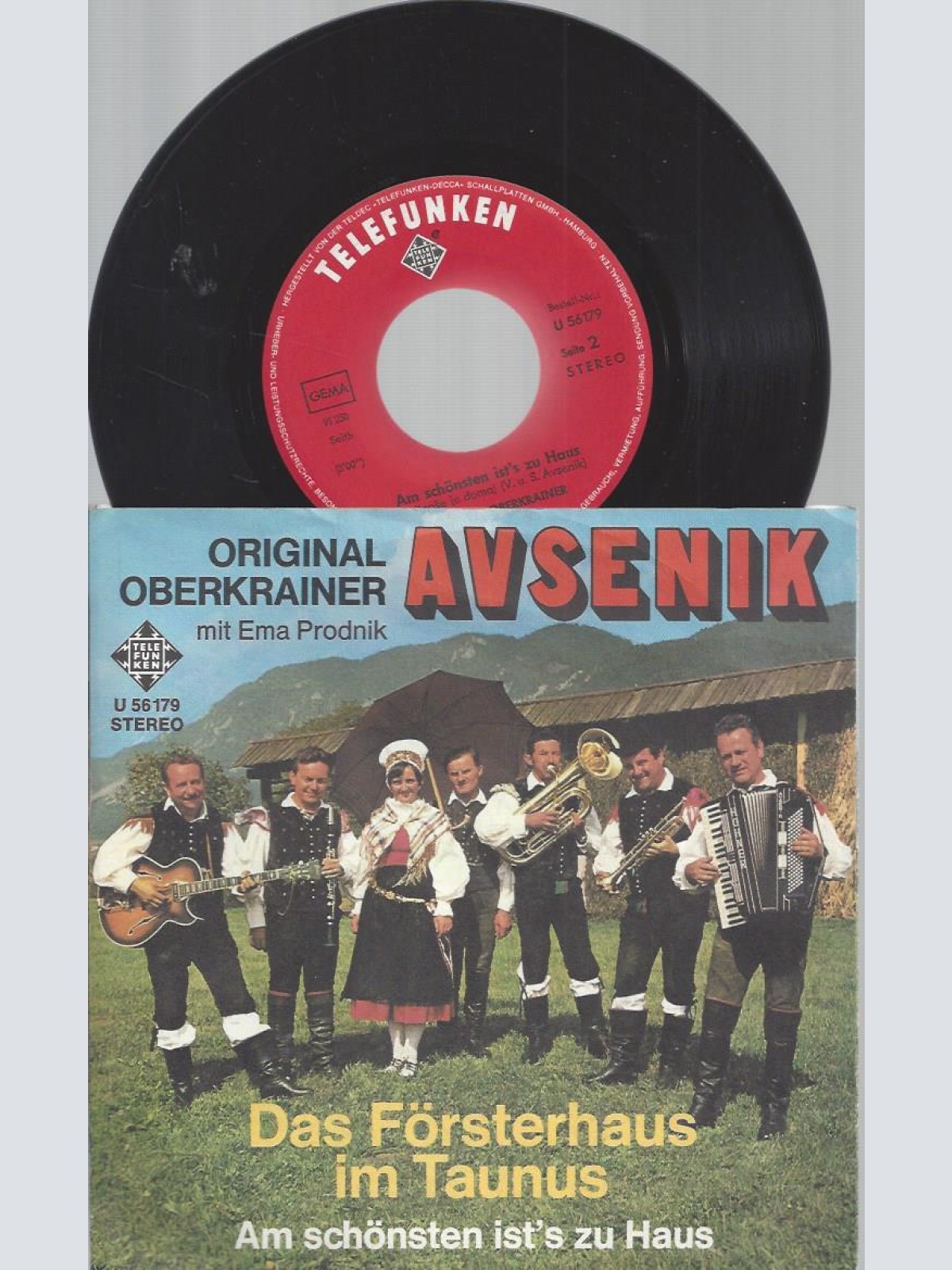 7" ORIGINAL OBERKRAINER AVSENIK  DAS FÖRSTERHAUS IM TAUNUS