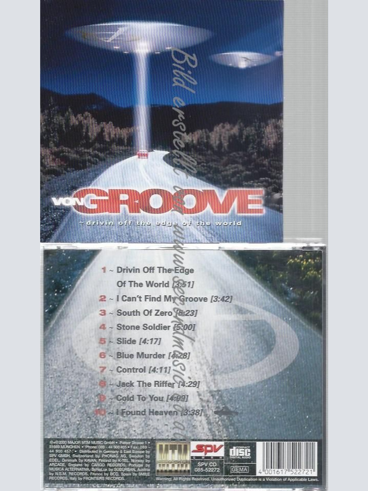 CD--VON GROOVE--DRIVIN OFF THE EDGE OF THE WORLD