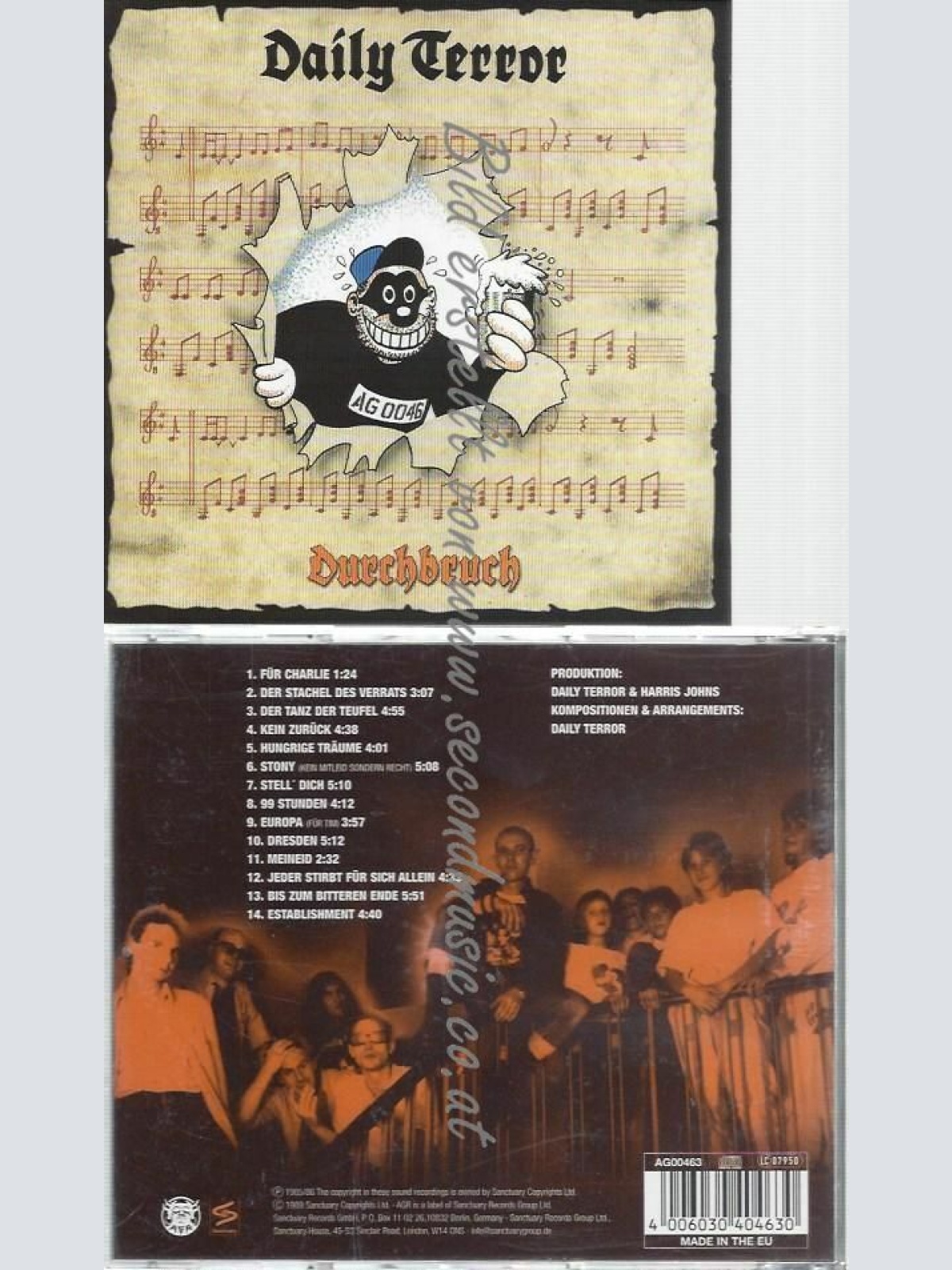 CD--DAILY TERROR--DURCHBRUCH - GEFÜHL & HÄRTE