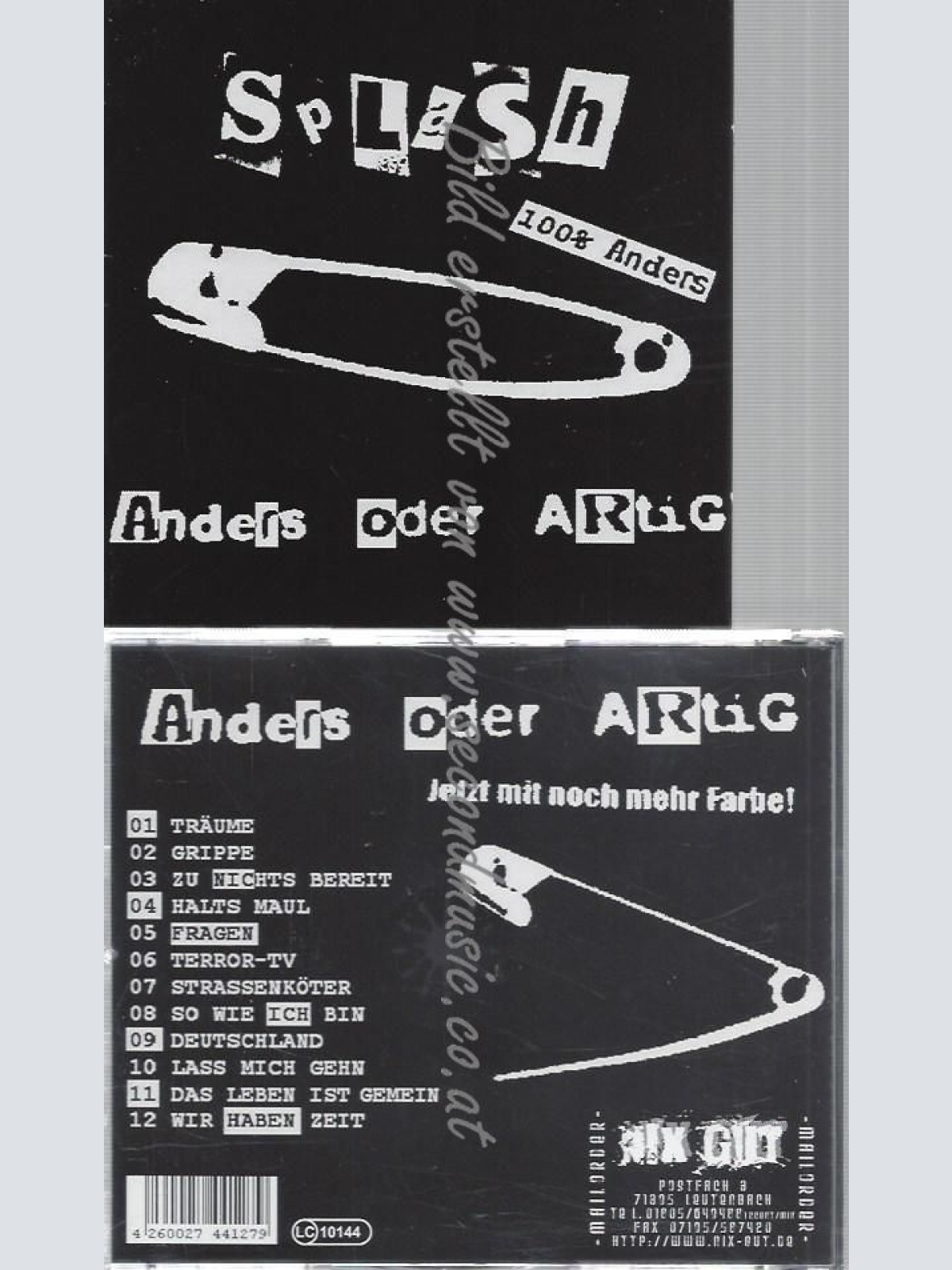 CD--SPLASH--ANDERS ODER ARTIG