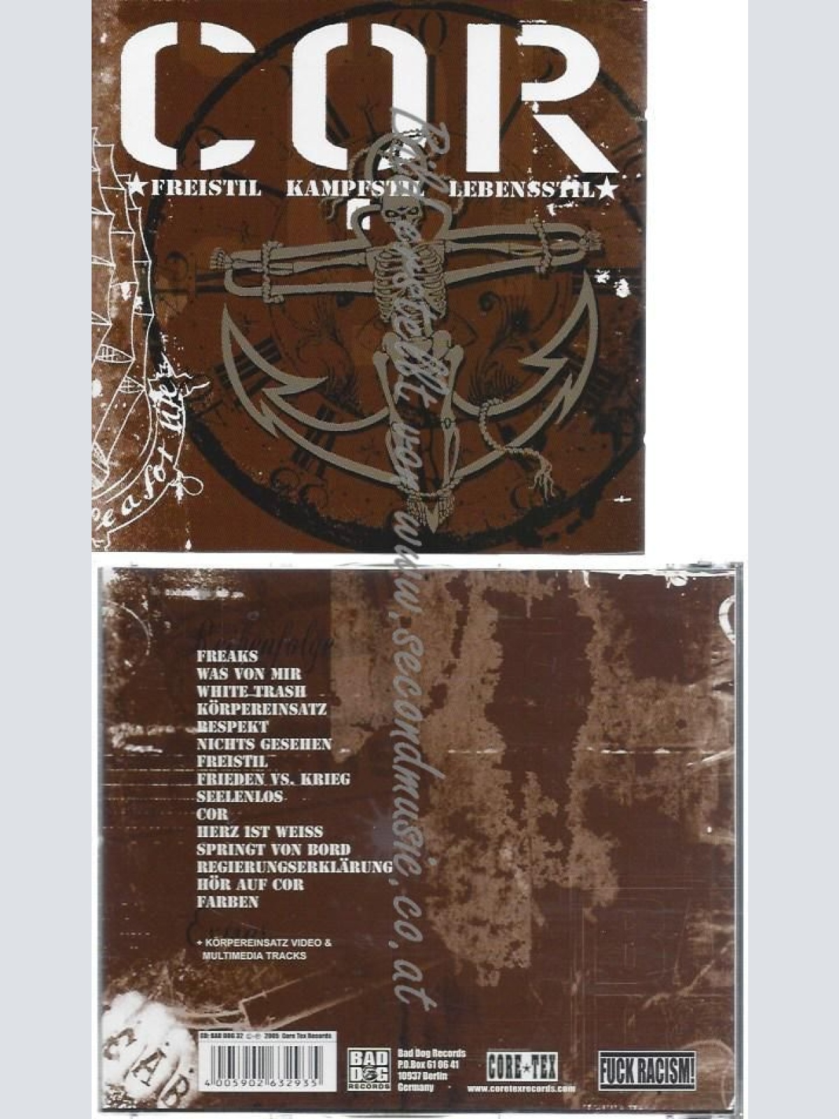 CD--COR--FREISTIL KAMPFSTIL LEBENSSTIL