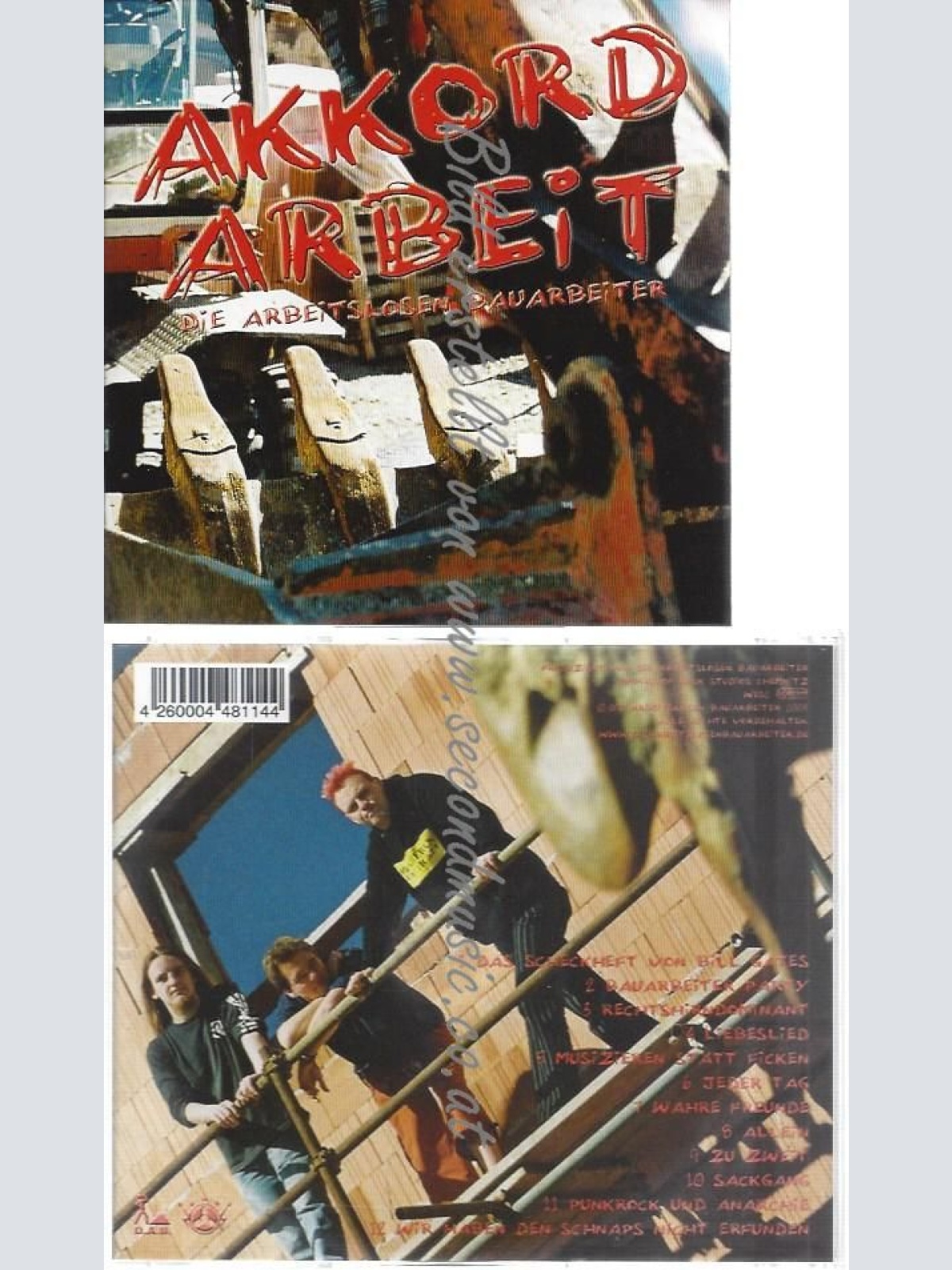 CD--ARBEITSLOSEN BAUARBEITER,DIE--AKKORDARBEIT