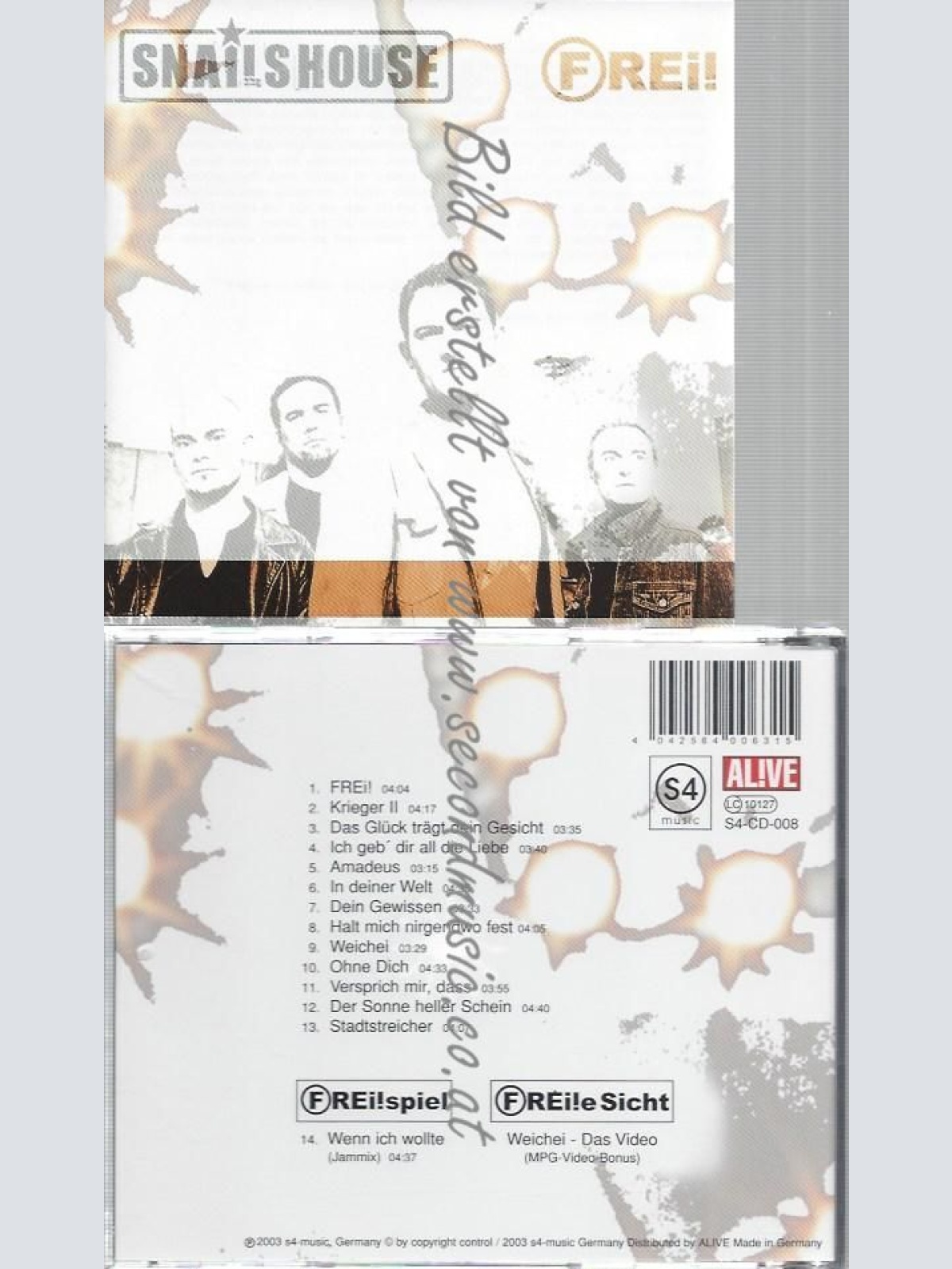 CD--SNAILSHOUSE--FREI!