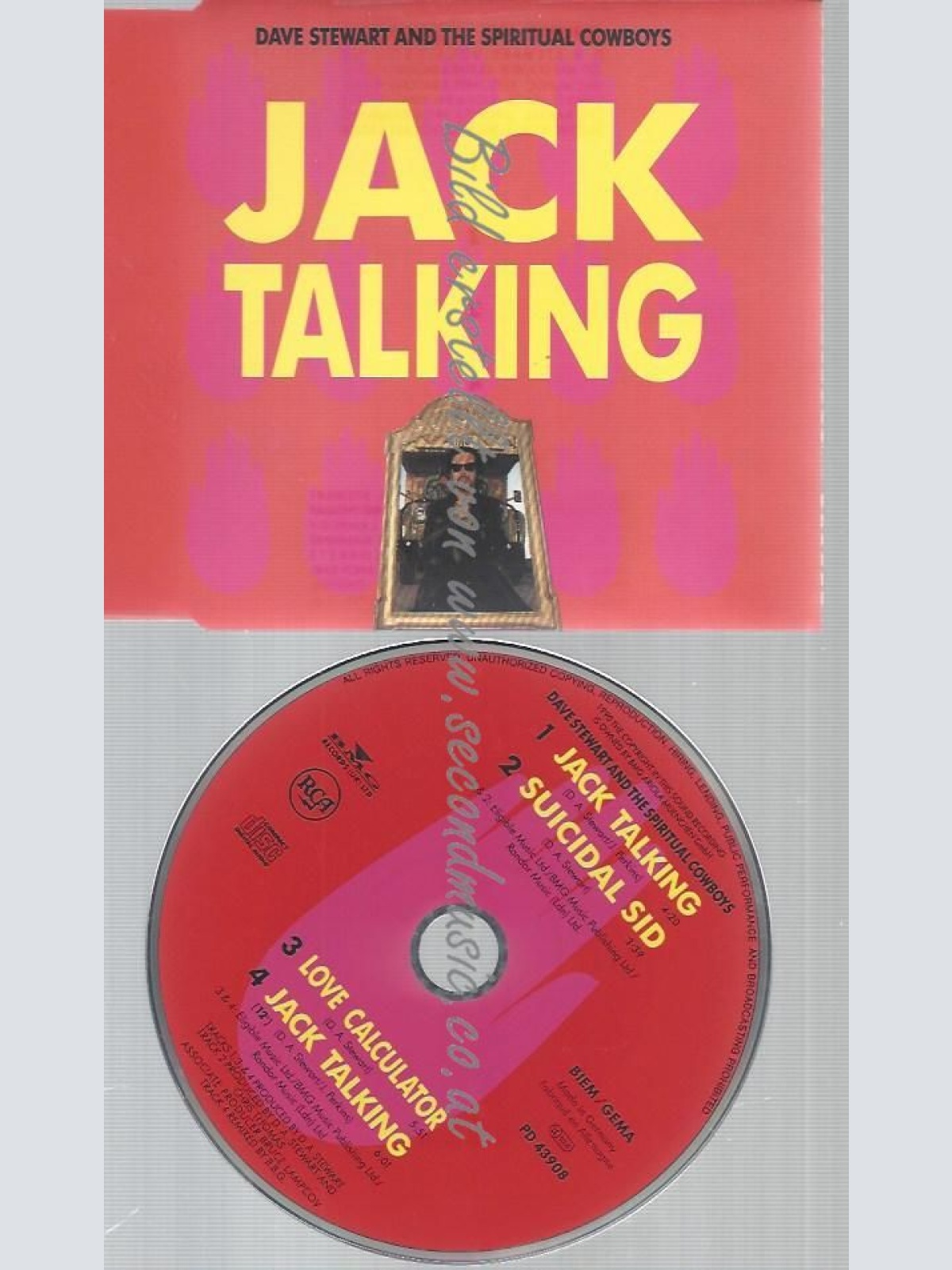 CD--DAVE STEWART & SPIRITUAL COWBOYS--JACK TALKING -INCL.  VERSIONS, -