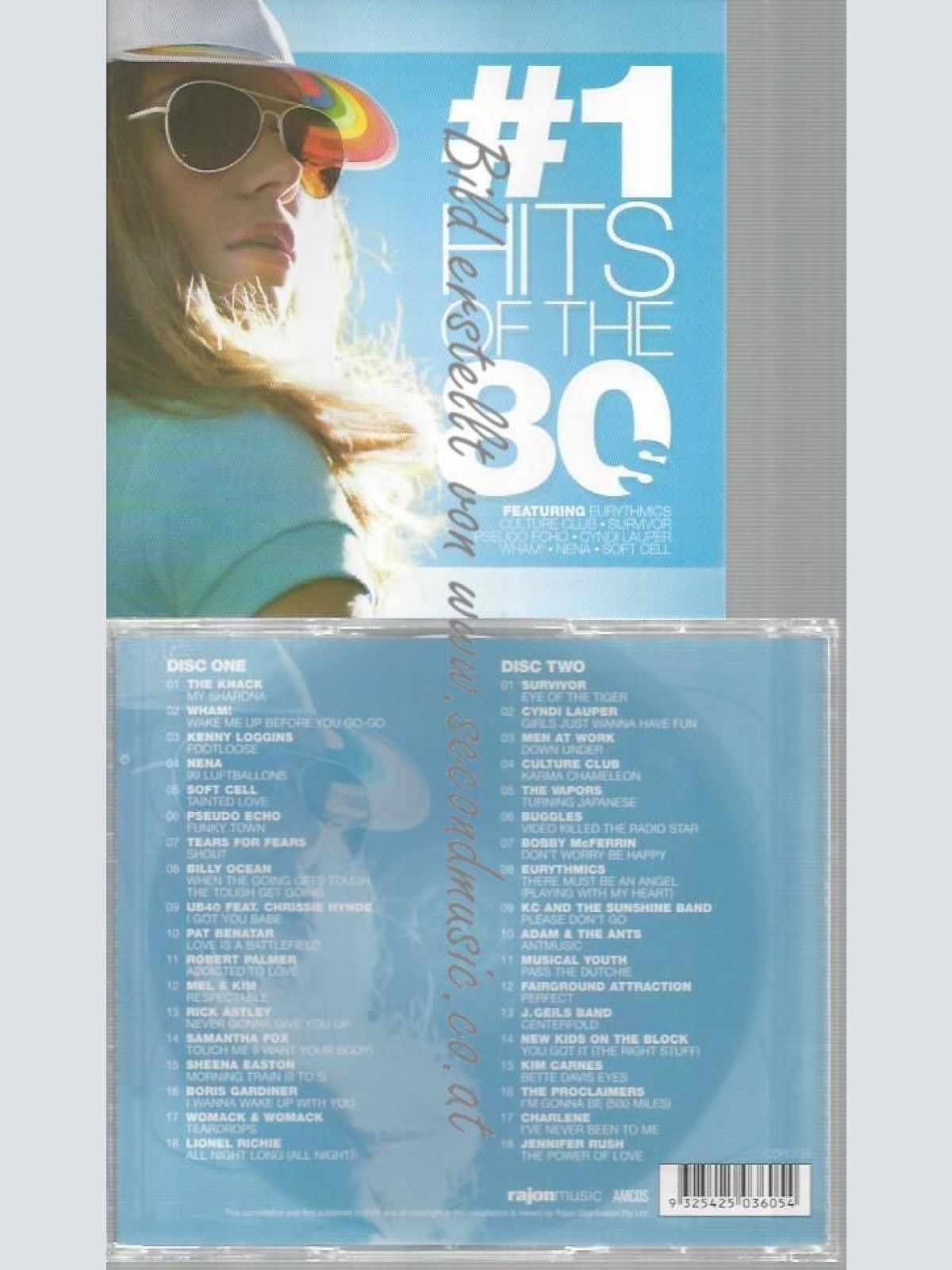 CD--VARIOUS ARTISTS--#1 HITS OF THE 80'S