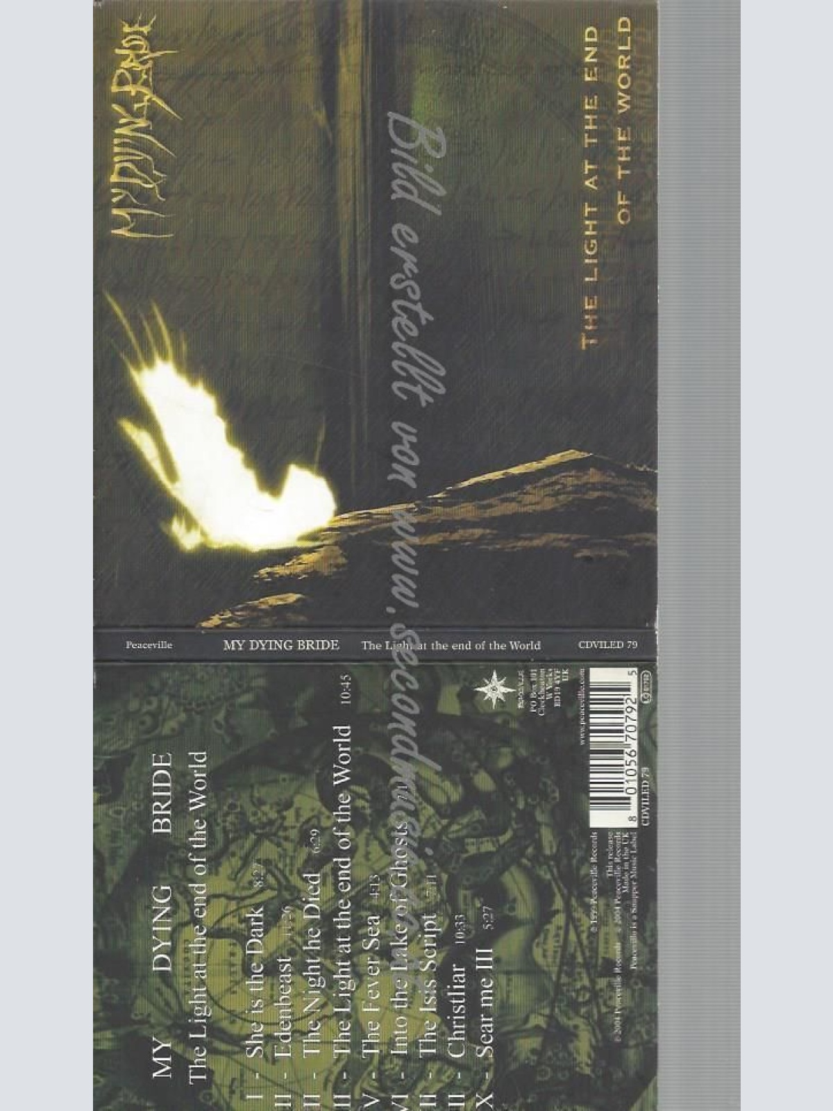 CD--MY DYING BRIDE--THE LIGHT AT THE END OF THE WORLD