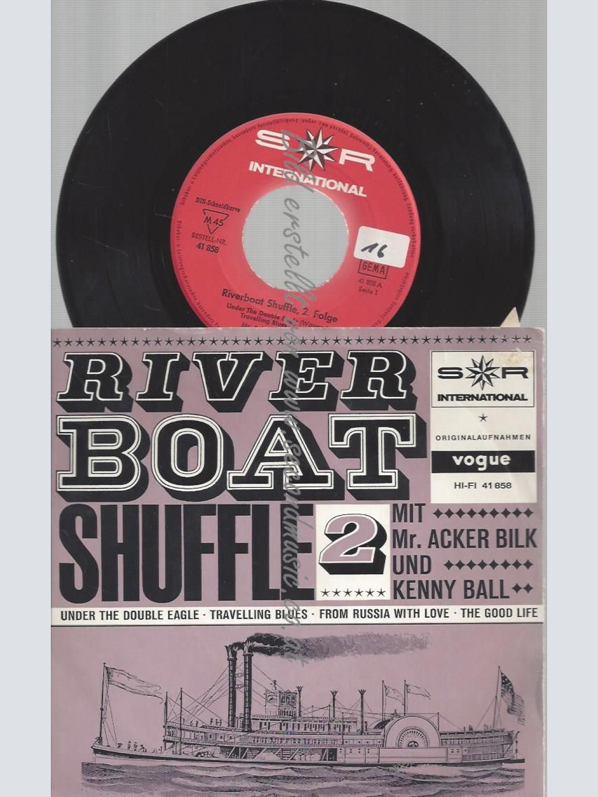 7" EP RIVER BOAT SHUFFLE 2 MR ACKER BILK KENNY BALL