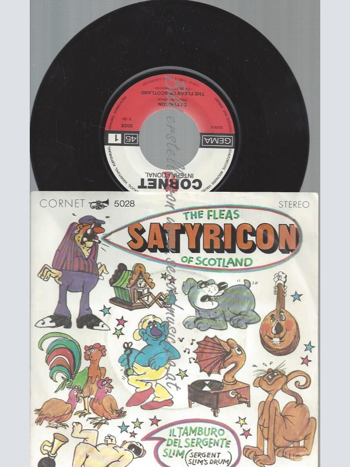 7" THE FLEAS OF SCOTLAND SATYRICON