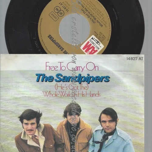 7"THE SANDPIPERS FREE TO CARRY ON