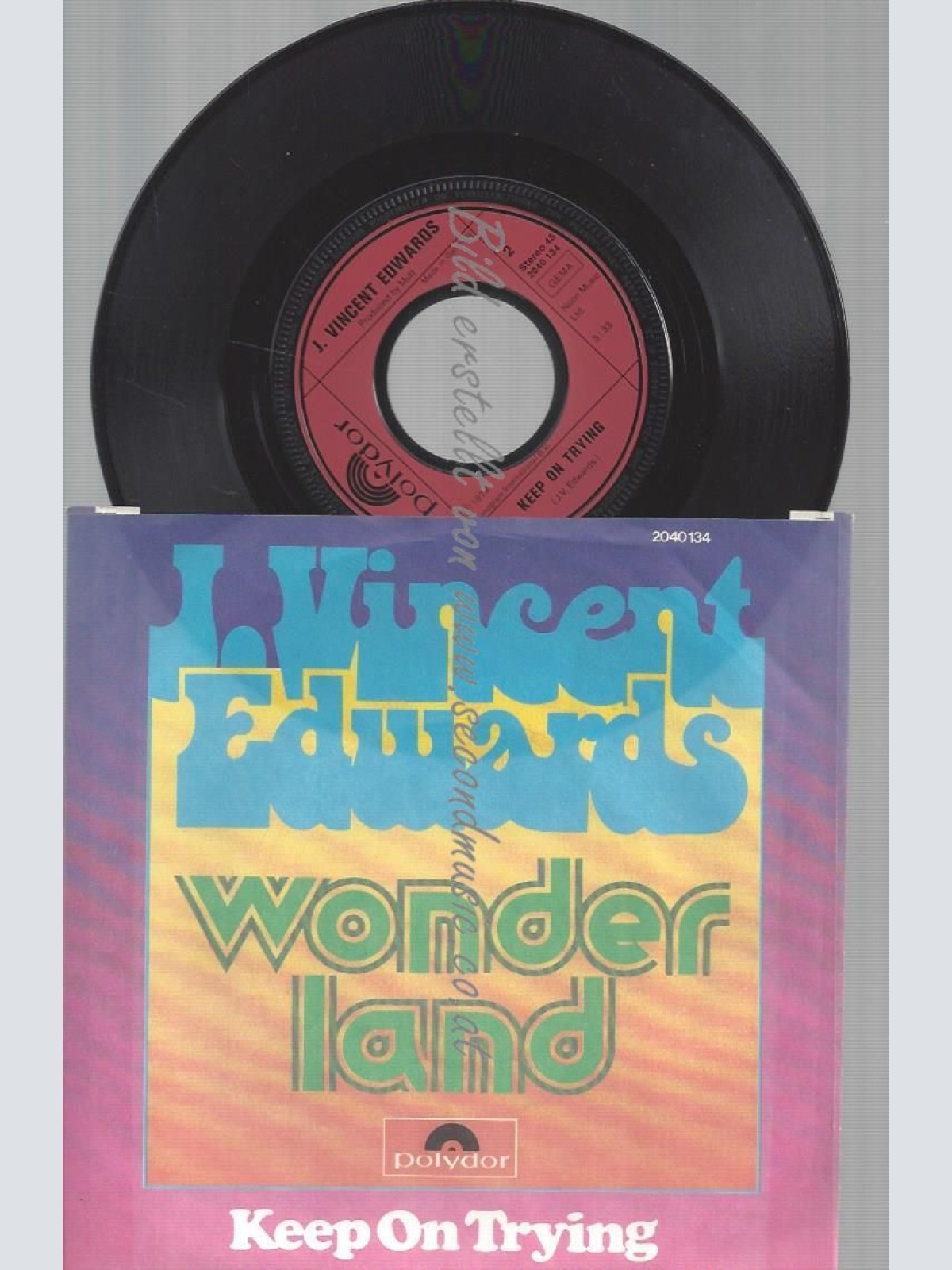 7" J VINCENT EDWARDS WONDER LAND