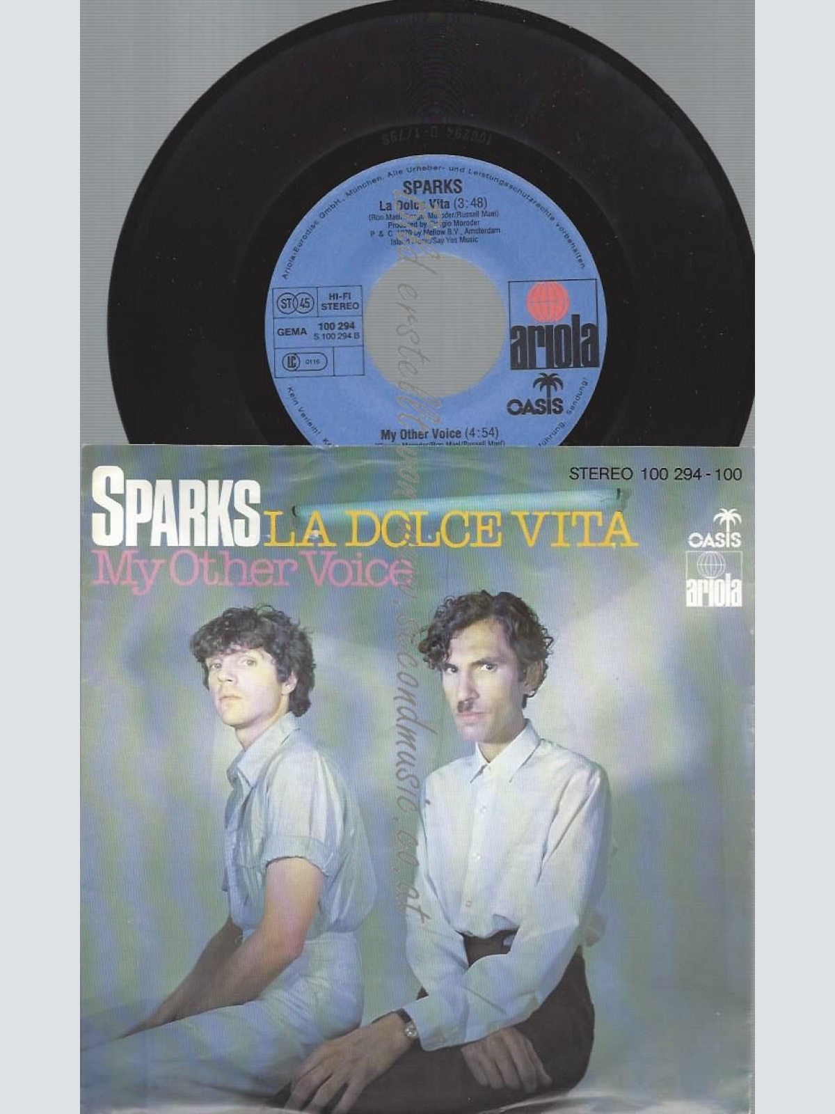 7"  Sparks  La Dolce Vita