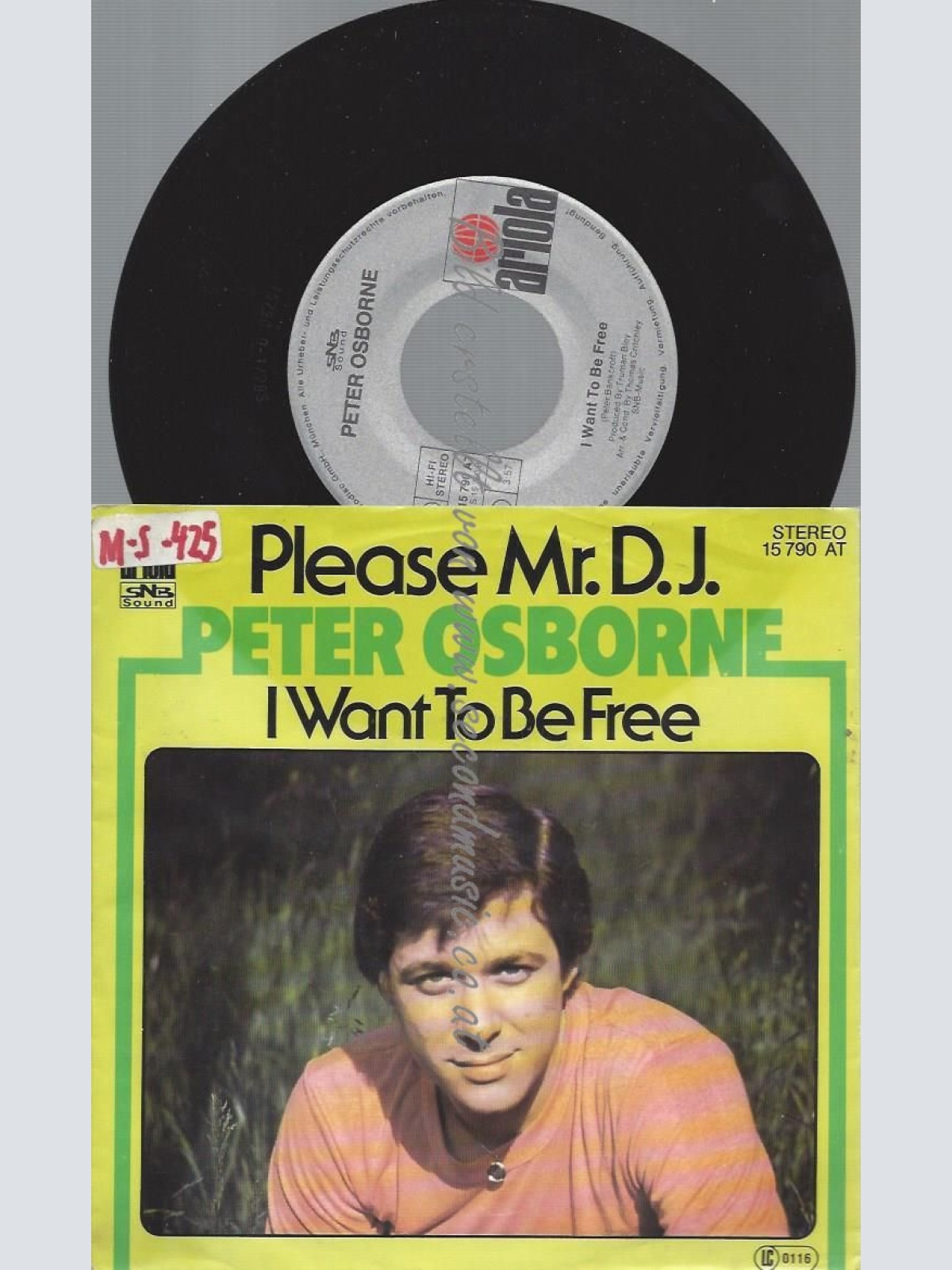 7"   Peter Osborne – Please Mr. D.J.