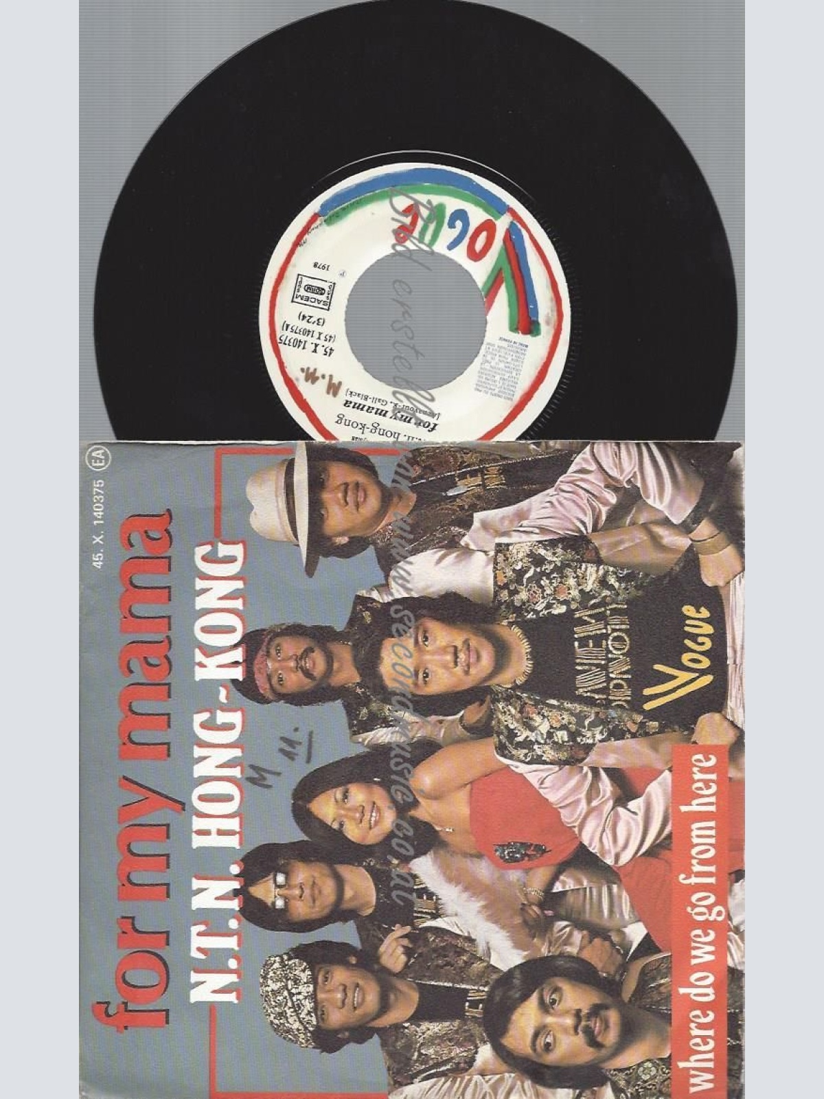 7"  N.T.N. Hong-Kong  For My Mama / VOGUE