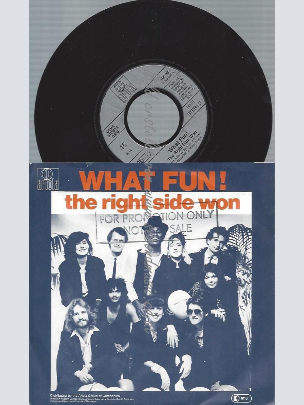 7"    What Fun!  The Right Side Won