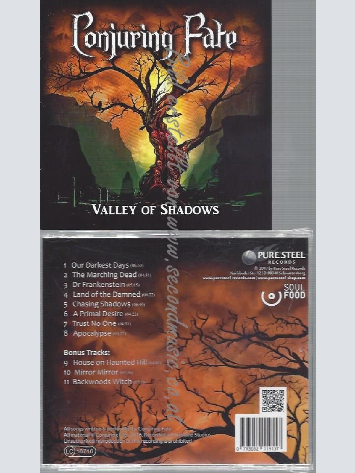 CD--CONJURING FATE--VALLEY OF SHADOWS