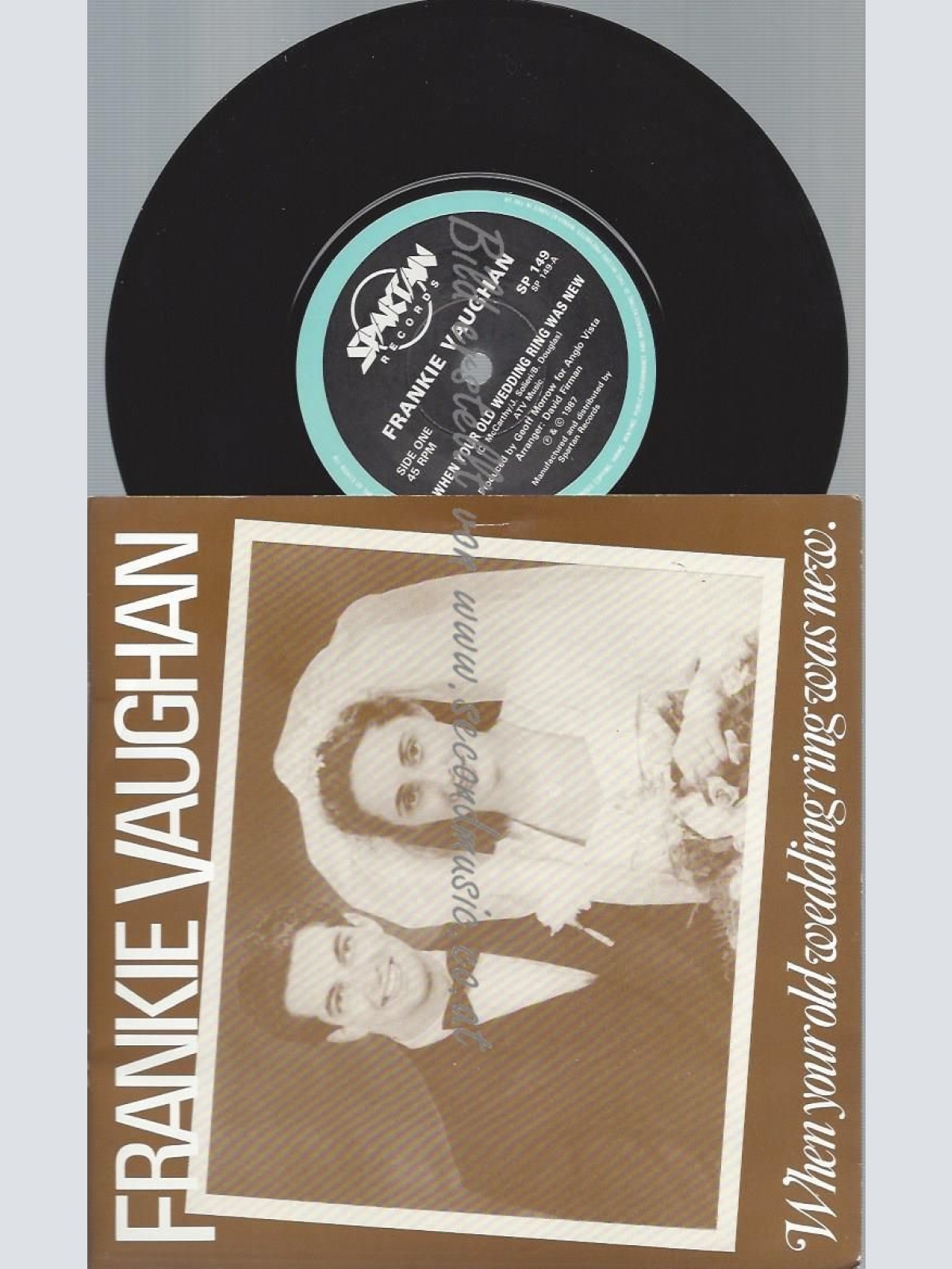 7"    FRANKIE VAUGHAN  WHEN YOUR OLD WEDDING RING WAS NEW
