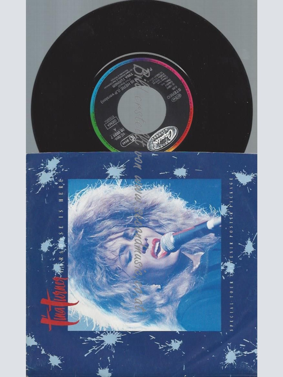 7"  Tina Turner – Paradise Is Here  // POSTERCOVER