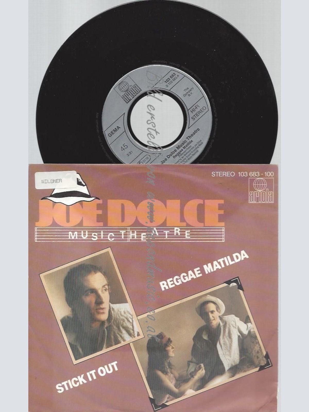 7"   Joe Dolce    Reggae Matilda