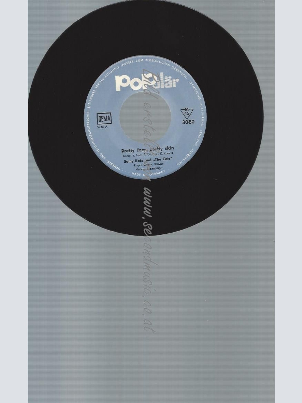 7"   Samy Katz & His Cats · Eugen Cicero – Pretty Face, Pretty Skin