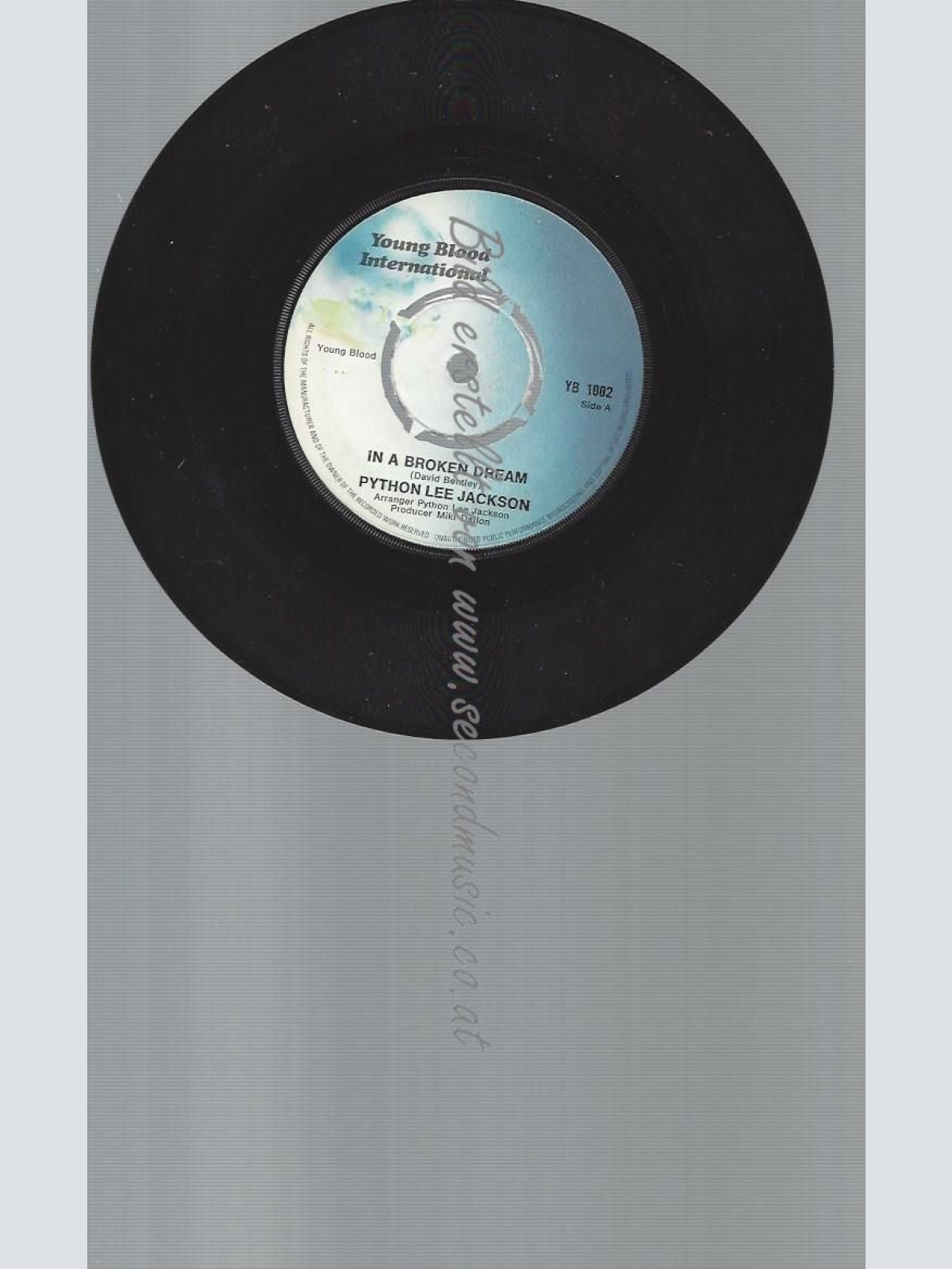 7"   Python Lee Jackson – In A Broken Dream