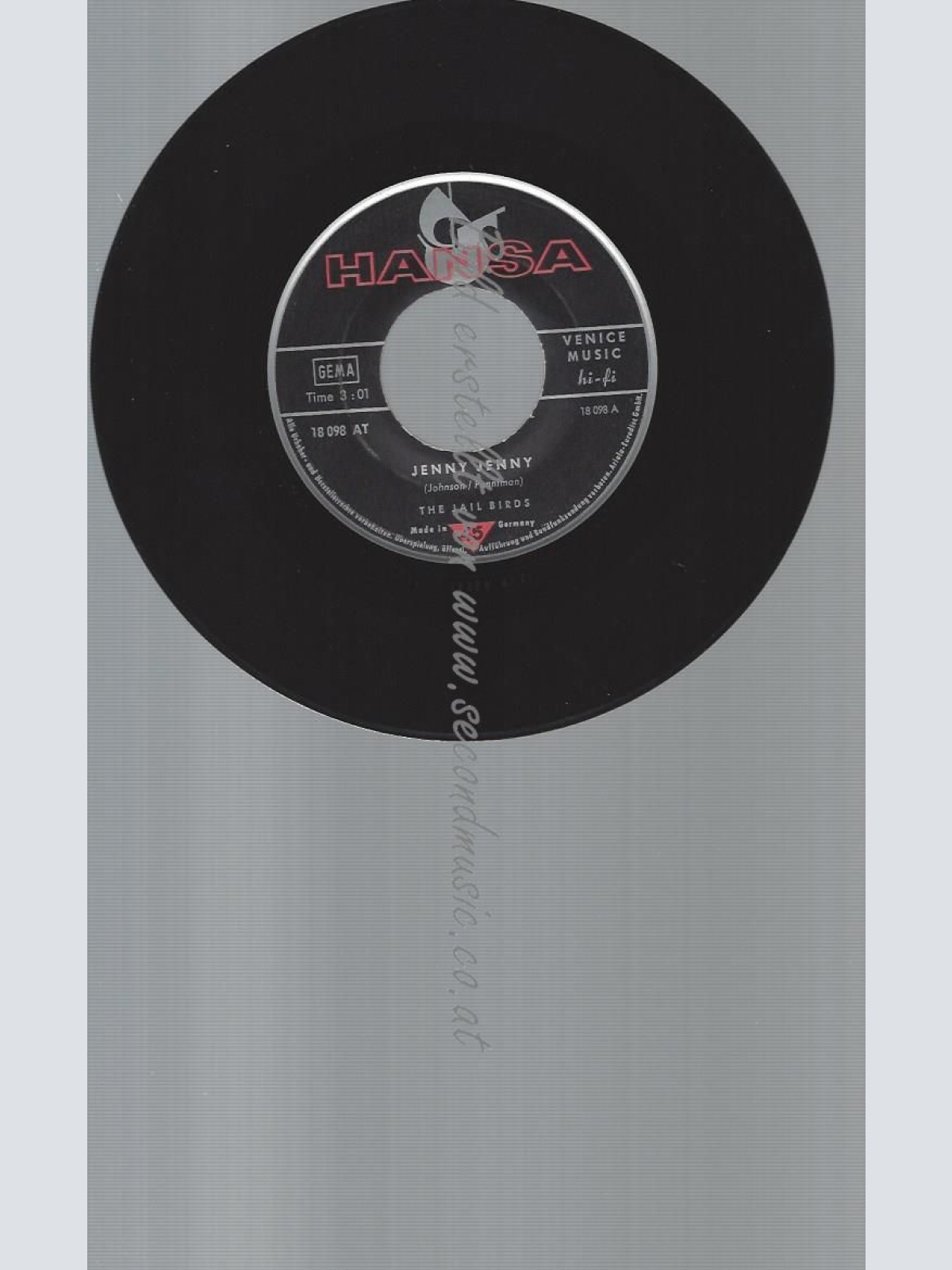 7"  The Jailbirds– Jenny Jenny