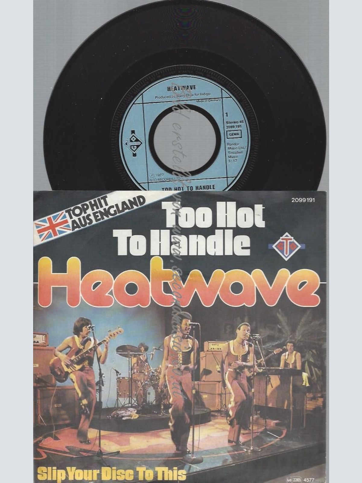 7"   Heatwave  Too Hot To Handle