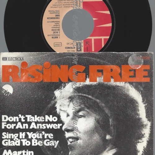 7"  Tom Robinson Band – Rising Free