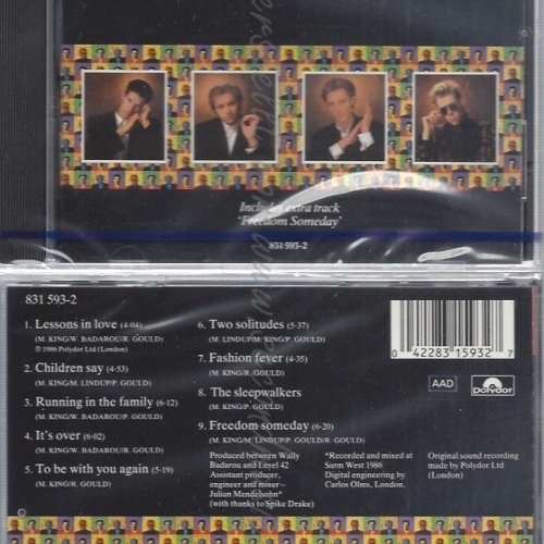 CD--NM-SEALED-LEVEL 42 -1987- -- RUNNING IN THE FAMILY