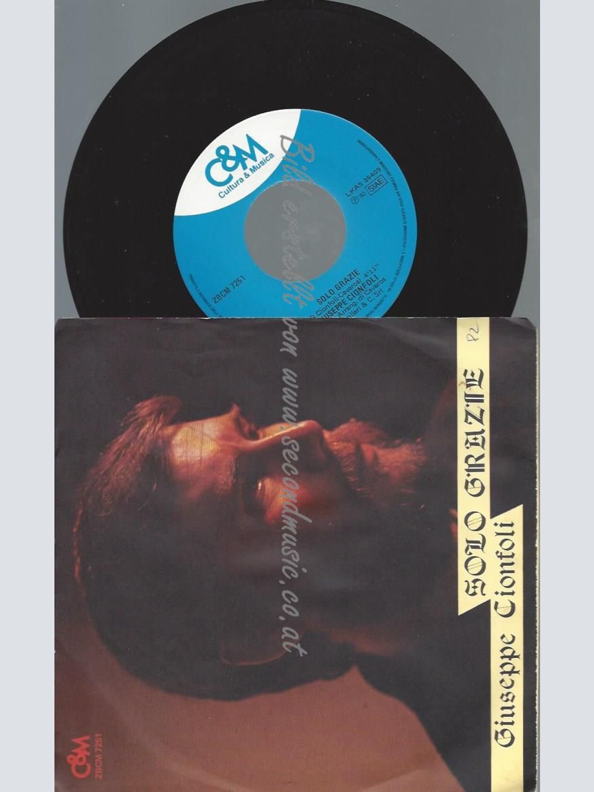 7"   Giuseppe Cionfoli  Solo Grazie
