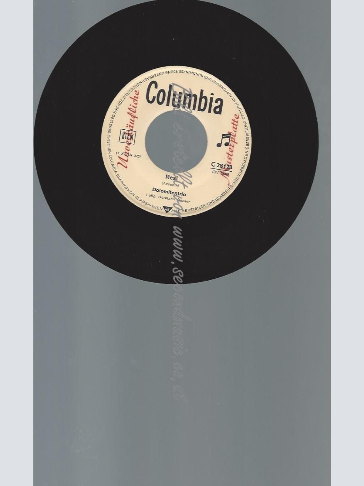 7"   DOLOMITENTRIO RESI / AVSENIK // MUSTERPLATTE