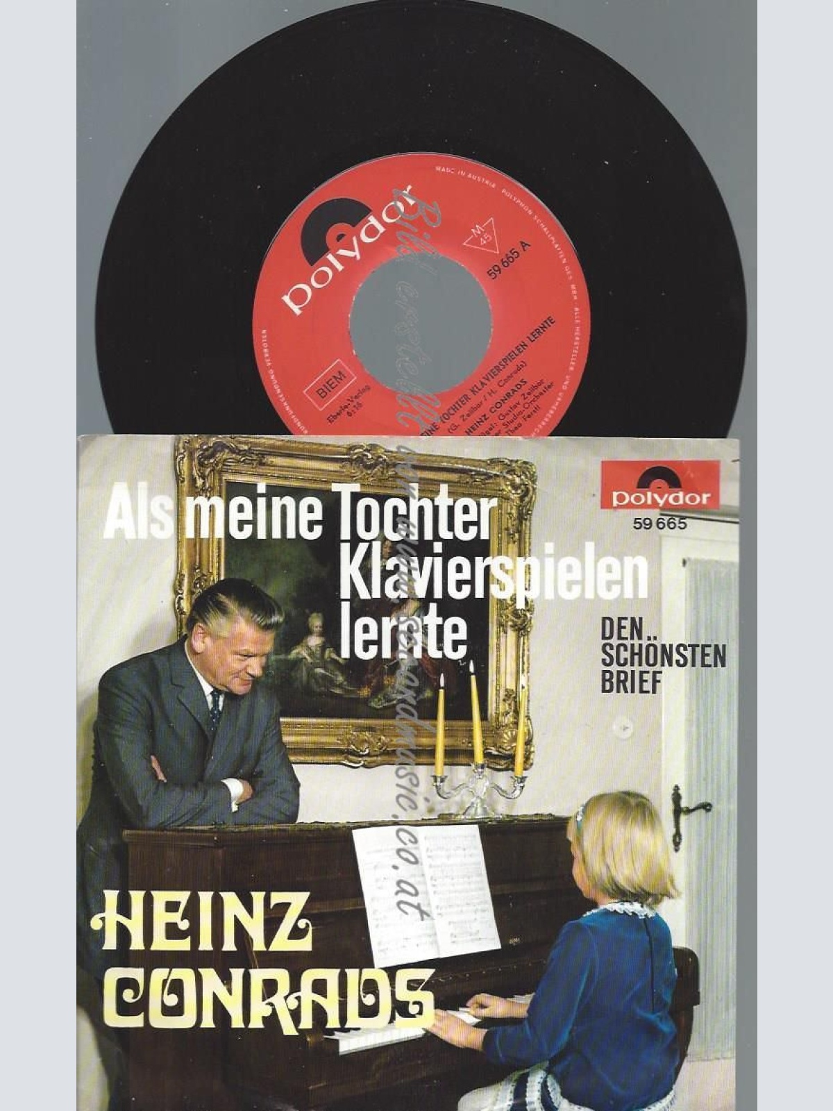 7"   Heinz Conrads – Als Meine Tochter Klavierspielen Lernte