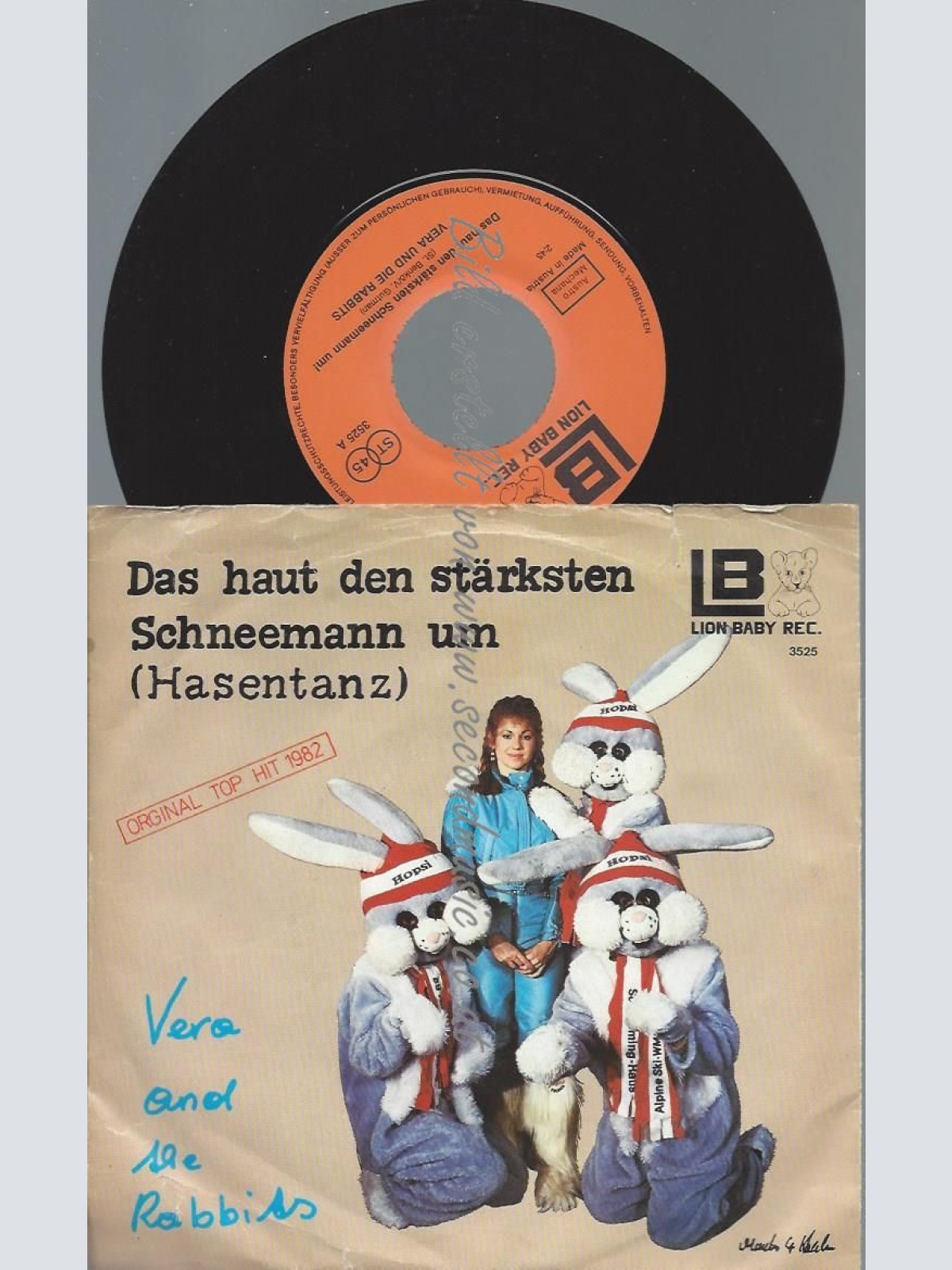 7" Vera And The Rabbits  Das Haut Den Stärksten Schneemann Um (Hasentanz)