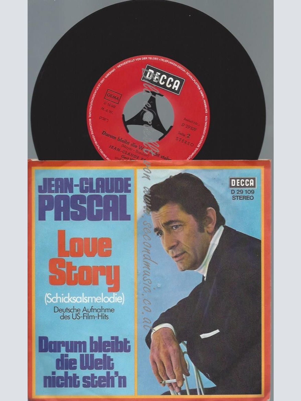7"   Jean-Claude Pascal – Love Story