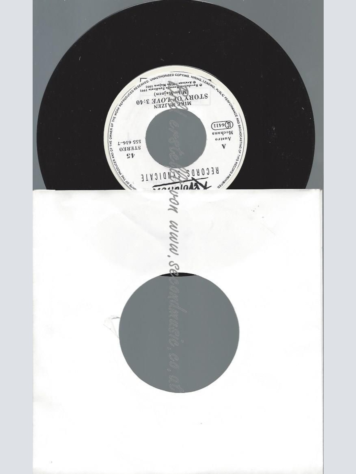 7"  Mike Majzen – Story Of Love  //PROMO