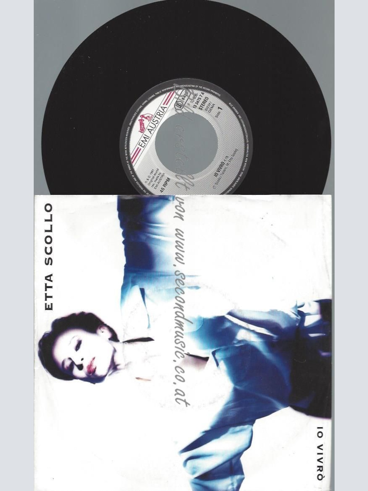 7"  Etta Scollo  Io Vivro