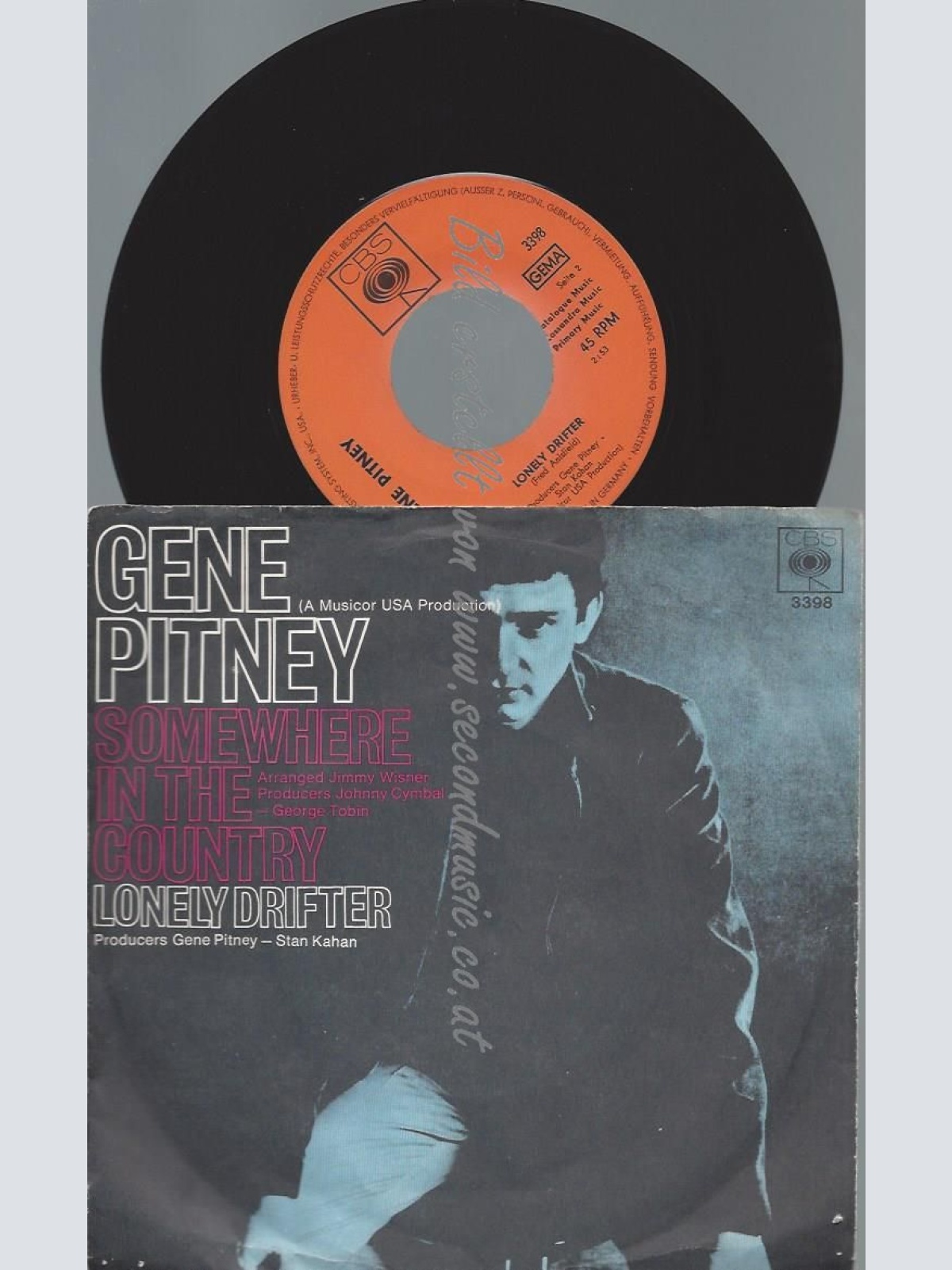 7"    Gene Pitney – Somewhere In The Country
