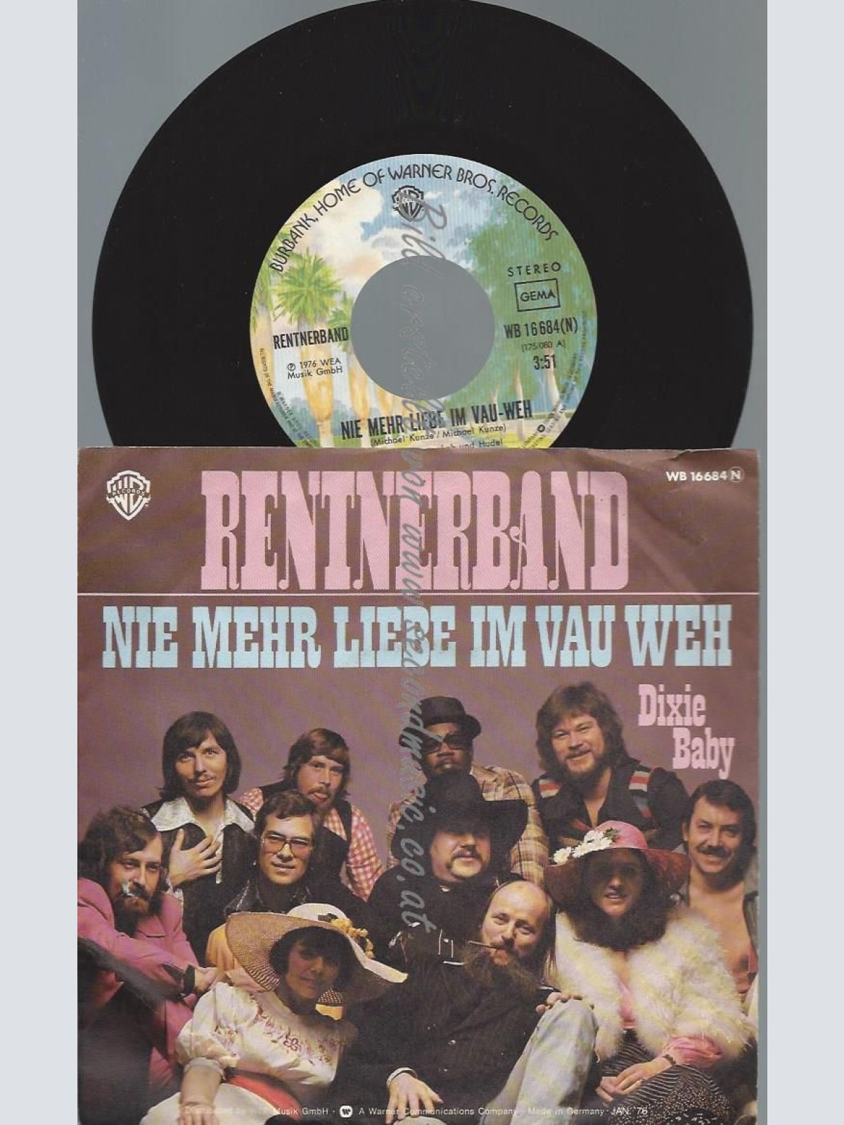 7"   Rentnerband – Nie Mehr Liebe Im Vau Weh