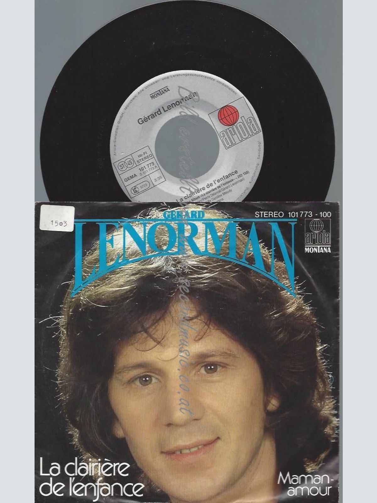 7"   Gérard Lenorman – La Clairière De L'enfance